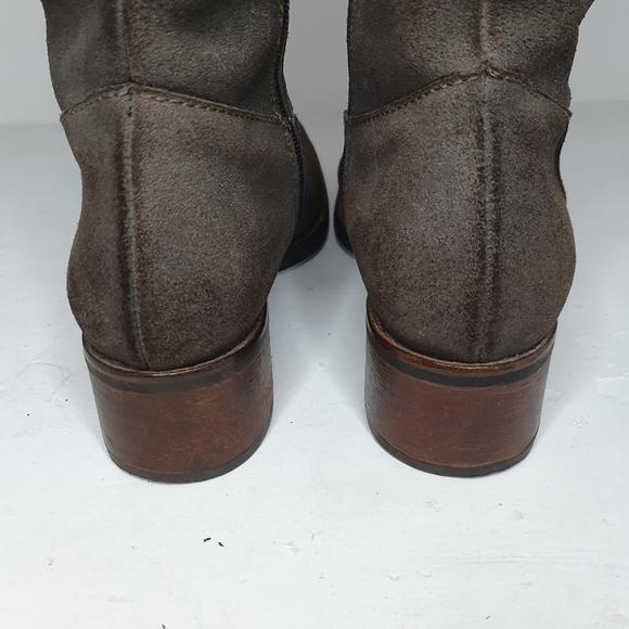 Malìparmi Suede Leather Heeled Long Boot Size 37 - Picture 8 of 13